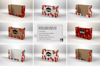 Retail Shelf Box Packaging Mockups1