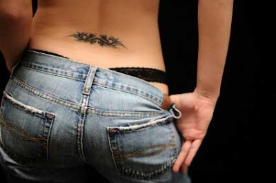 tramp stamp tattoos, tattoos, body painting, art