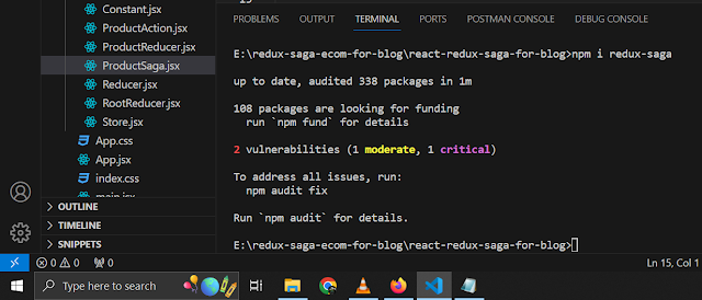 configure saga middleware in react redux saga