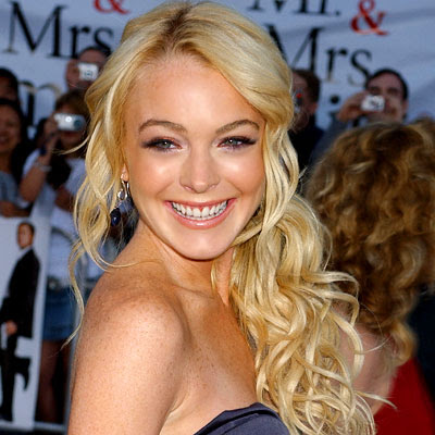 Lindsay Lohan Long Curly Hairstyles