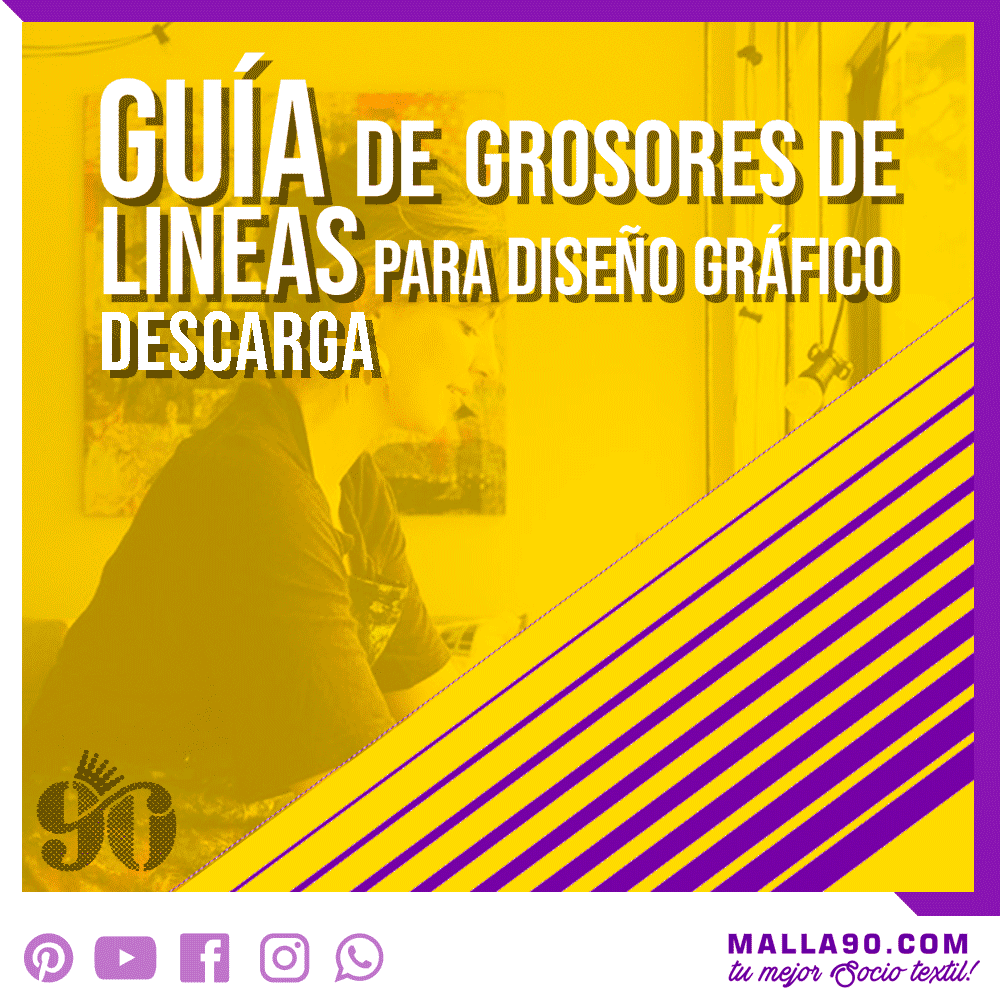 Guia de Grosores de Lineas curso gratis de diseno grafico