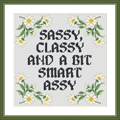 Sassy funny cross stitch pattern - Tango Stitch