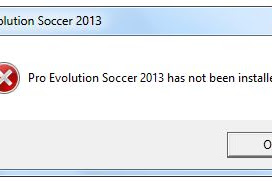 Mengatasi Pro Evolution Soccer 2013 Has Been Not Installed