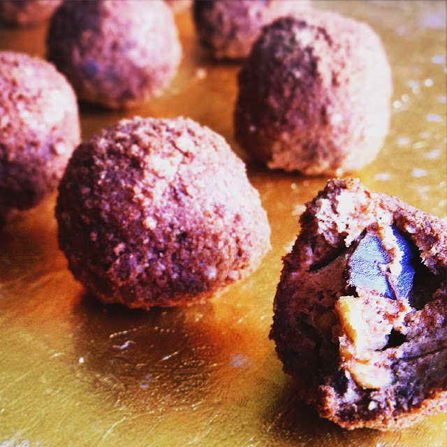 Easy Chocolate Peanut Butter And Creme Fraiche Truffles