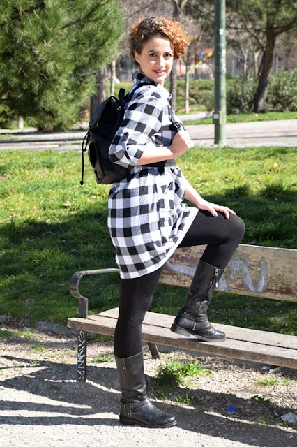 Outfit-Vestido-Camisero-cuadros-3