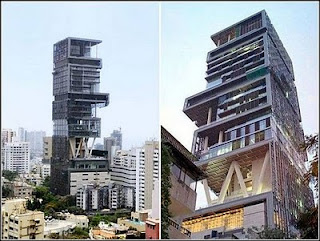 Antilla di Mumbai India, dibangun oleh Mukesh Ambani