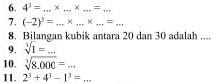 Soal Matematika SD Kelas 6 - Latihan Bab 1 Soal Matematika SD Kelas 6 - Latihan Bab 1