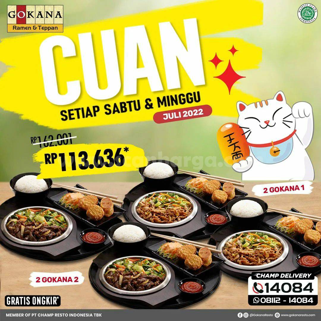 GOKANA Promo WEEKEND CUAN 99 – Paket BEREMPAT cuma Rp 113.636