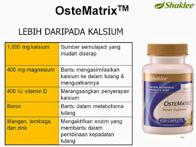 OsteMatrix Shaklee: Pelengkap Kalsium Anda