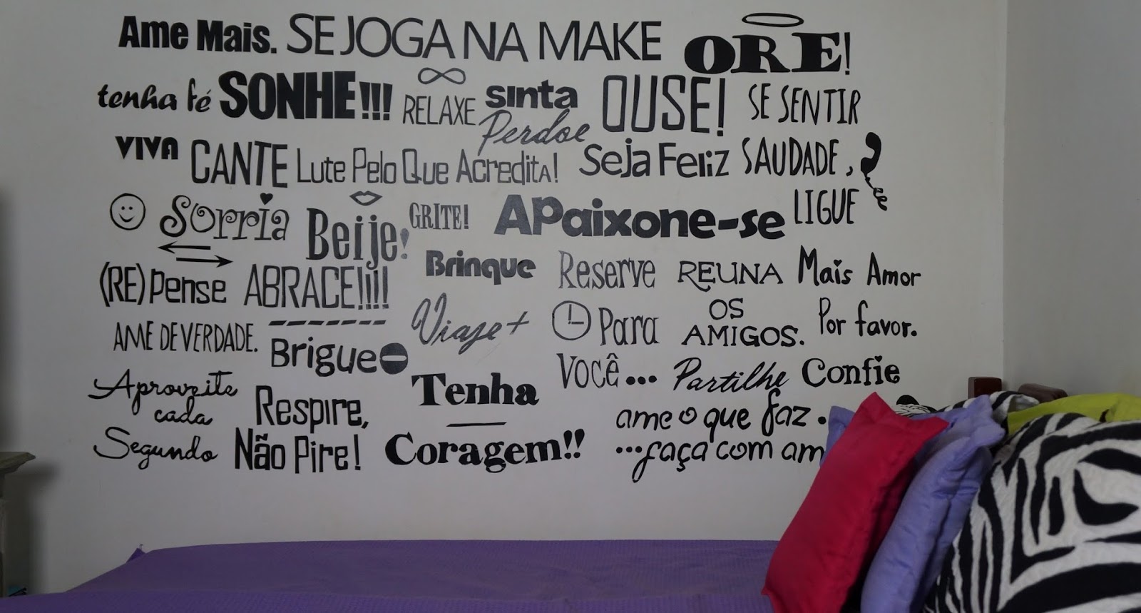 Decoração Letras na parede Overdose Teen