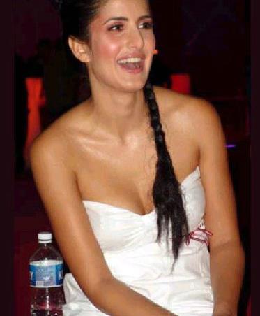 Katrina Kaif smiles and body spray