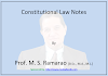 Constitutional Law Notes | Sponsored by MSR Law Books