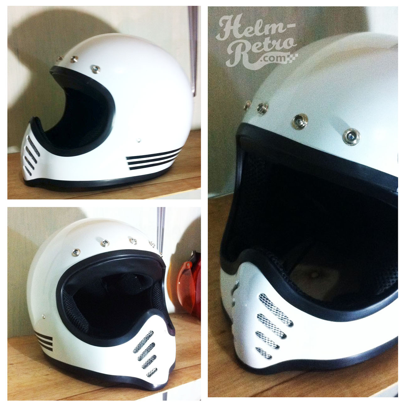 Helm Retro - Helm Retro Pilot - Helm Retro Bogo: 2 Helm 