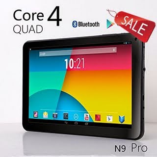 NeuTab N9 Pro 9'' Quad Core Google Android 4.2 Jelly Bean Tablet, 8GB, Quad Core CPU & GPU, Bluetooth 4.0, Radio FM, HD Dual Camera, Google Play Pre-loaded, 3D-Game Supported