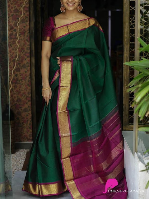 Organza Zari Work Border Silk Sarees