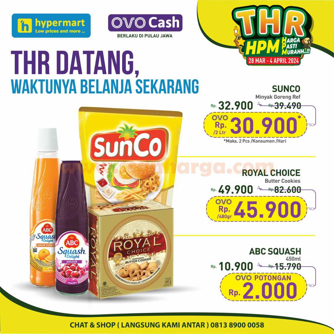 Promo HYPERMART OVO Harga Spesial Transaksi Pakai OVO CASH