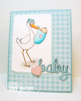 Baby in Blue card-designed by Lori Tecler/Inking Aloud-stamps from SugarPea Designs