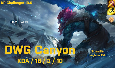 DWG Canyon Trundle JG vs GRF Gideon Ekko - KR Challenger 10.6