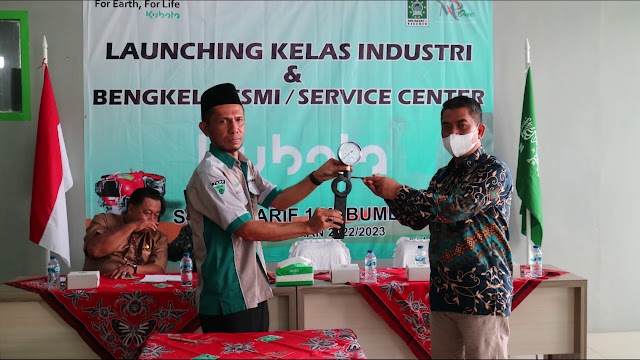 Layani Masyarakat untuk Perbaikan Mesin Diesel, Bengkel Kubota SMK Maarif 1 Kebumen siap Beroperasi