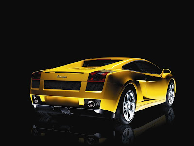 Lamborghini Gallardo Yellow Back Wallpaper