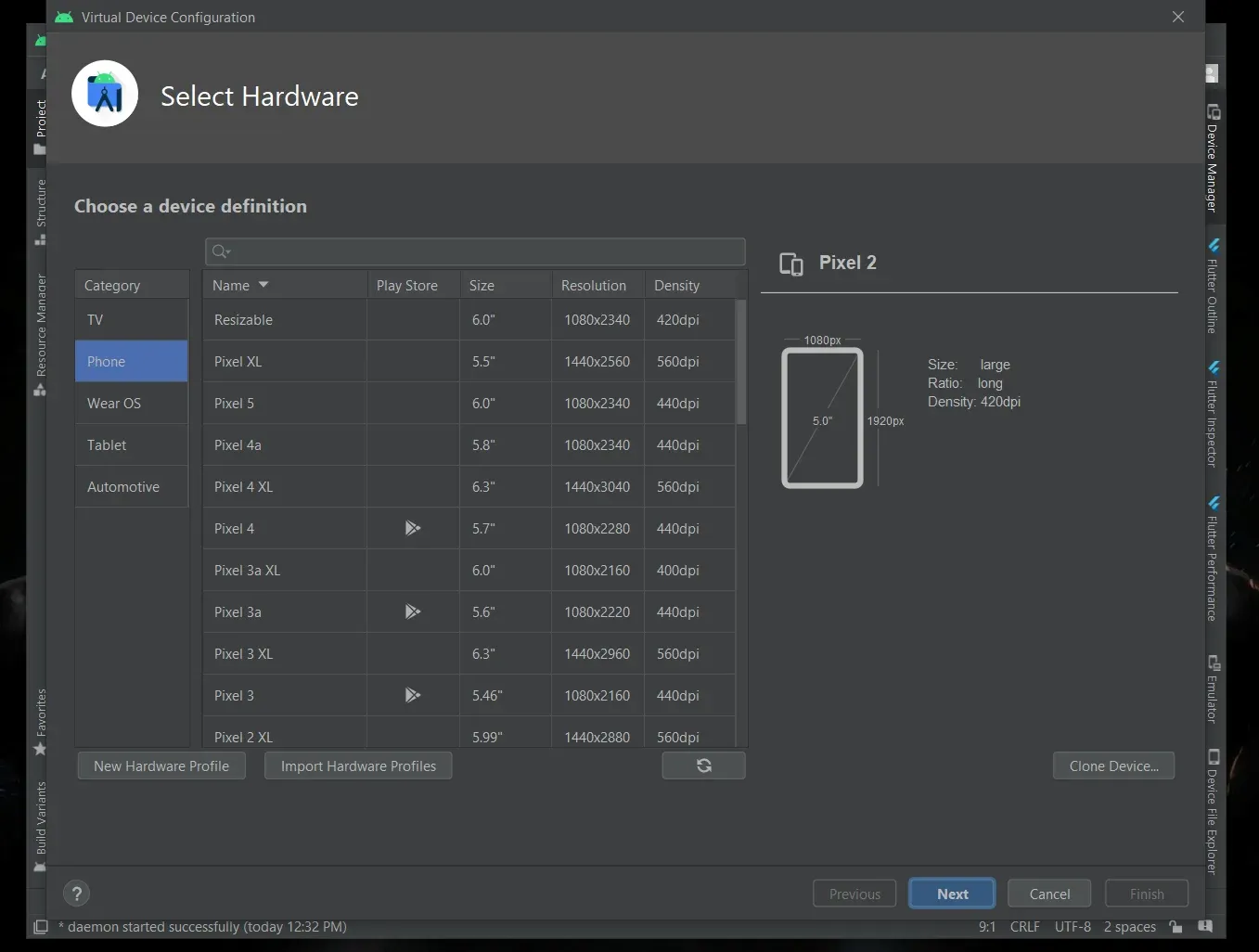 خطوة بخطوة لتهيئة مشروع Flutter وتشغيله على أندرويد ستوديو و VsCode