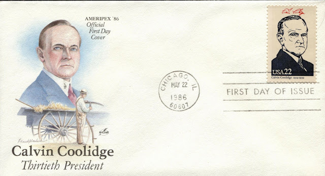 1986 US President Coolidge Artcraft Ameripex
