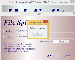Cara memecah File menggunakan HJSPLIT