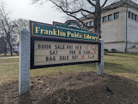 Library book & bag sale, silent movie, etc.