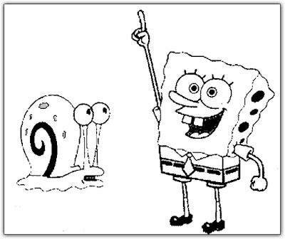 transmissionpress: Disney spongebob and gary coloring pages