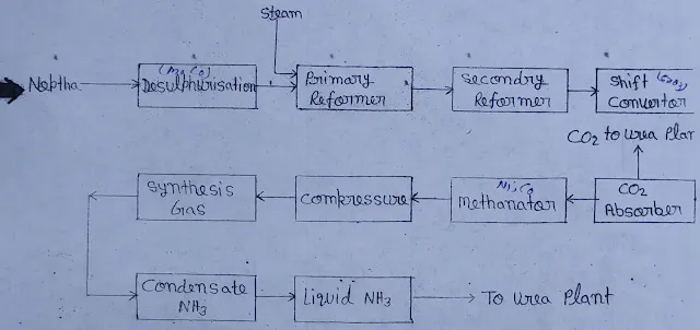 Production of Ammonia (NH3) from Neptha