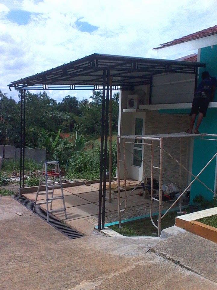  pemasangan  canopy atap  spandek  di bojong gede Bengkel 