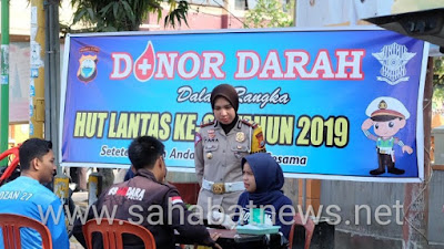 Polres Pinrang Gelar Donor Darah Di Carfreeday Lasinrang Park 