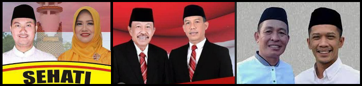 Tiga pasang calon Bupati dan wakil Bupati Kabupaten Sinjai 2018