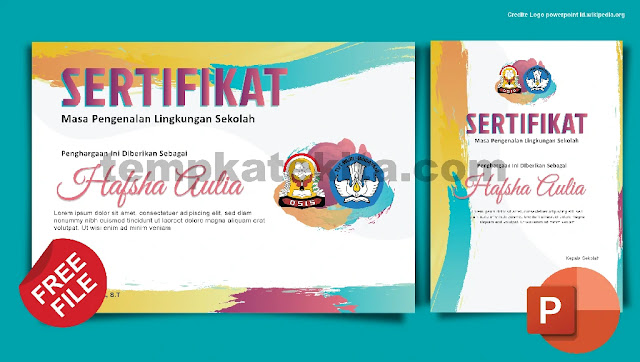 Download Sertifikat OSIS Kegiatan PLS Photoshop Dan Coreldraw