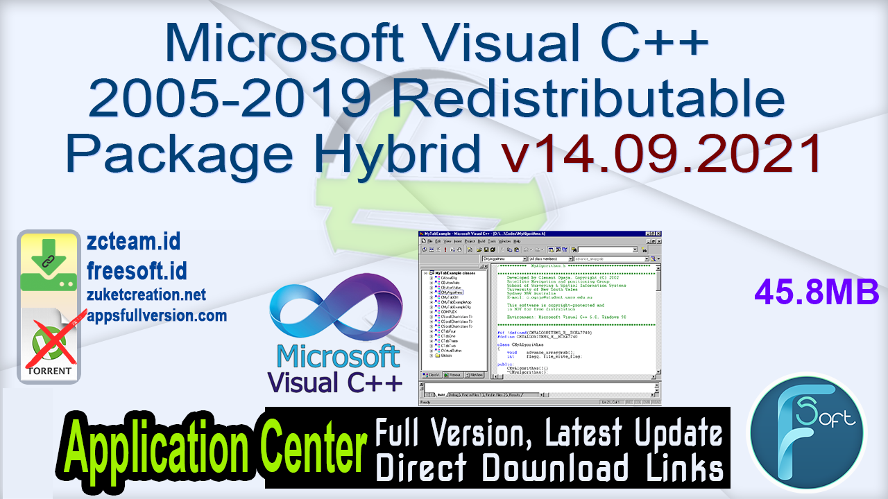 Microsoft Visual C 05 19 Redistributable Package Hybrid V14 09 21 Free Download