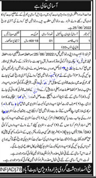 Anti Terrorism Court Abbottabad Hazara Division Jobs 2022