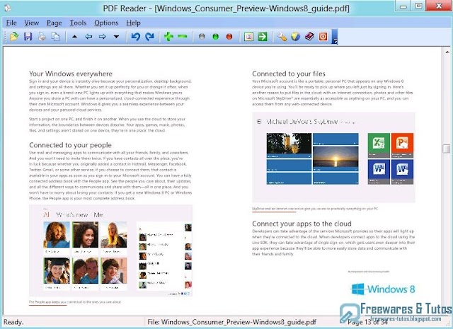 PDF Reader For Windows 8 : une alternative au lecteur de fichiers PDF intégré à Windows 8