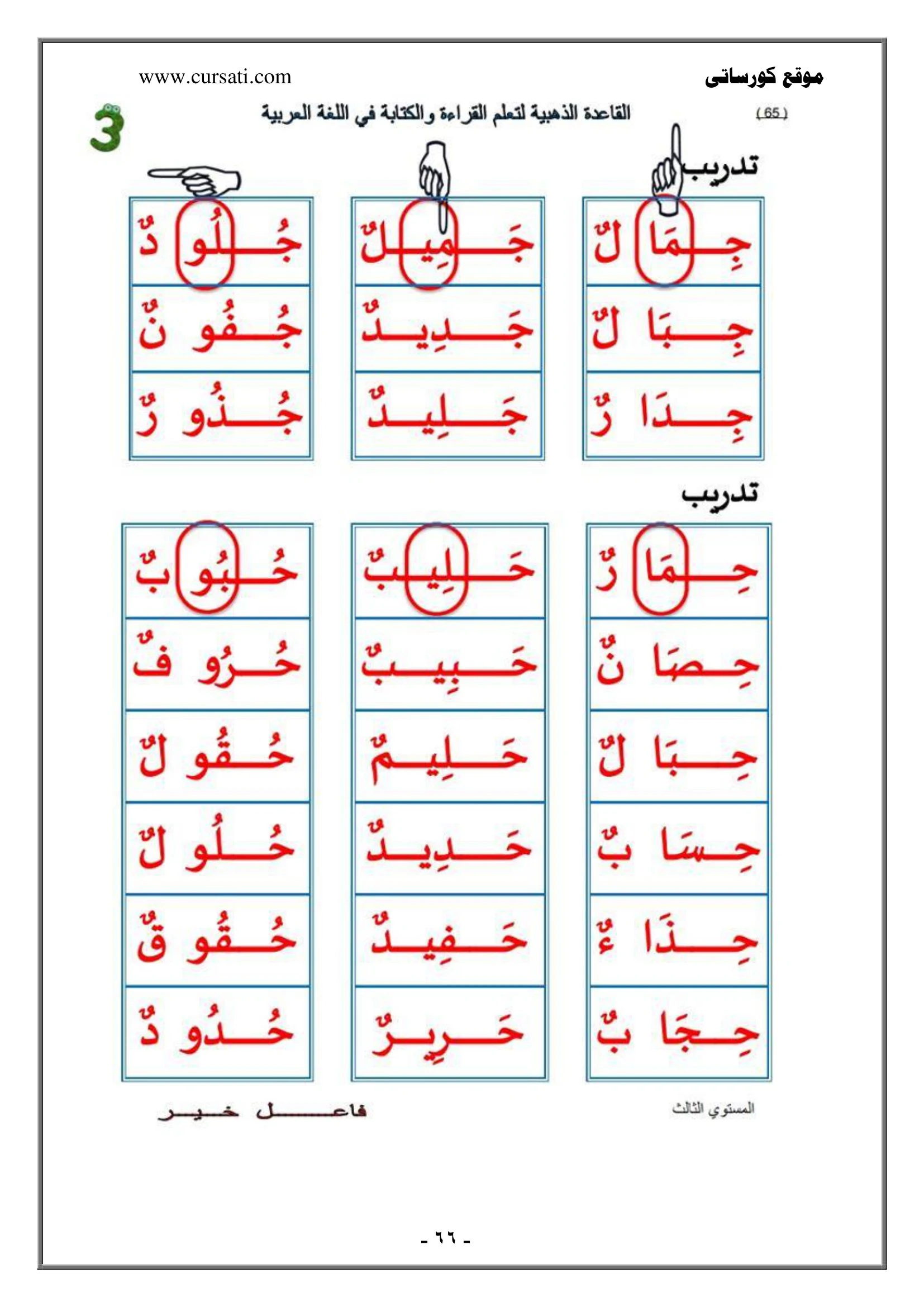 ملزمة القاعدة الذهبية لتعلم القراءة والكتابة pdf تحميل مباشر مجاني