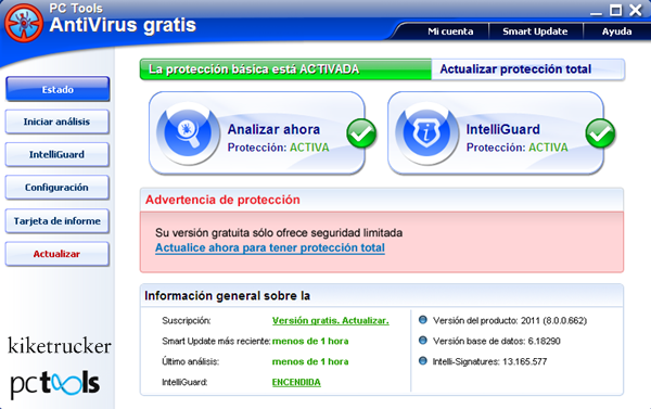 PC Tools Antivirus 8.0.0.662 [Protege tu PC con este liviano y eficaz antivirus][ES]