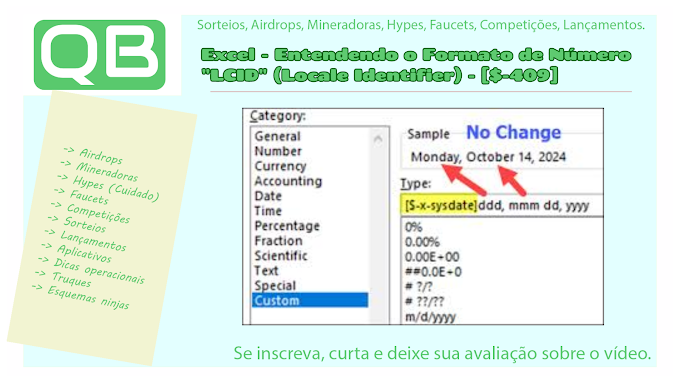 Excel - Entendendo o Formato de Número "LCID" (Locale Identifier) - [$-409] 