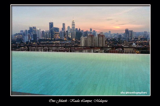 one jelatek, sky terrace, infinity pool, kuala lumpur, sunset, malaysia
