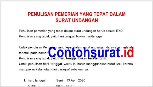 Penulisan Nomor Surat Dinas Yang Benar Adalah Contoh Surat Dinas Yang Benar Ulan Bloggers Surat