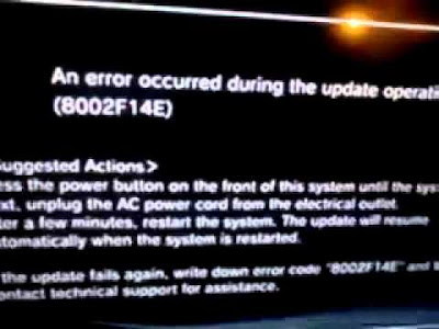 error code 8002f14e, playstation 3 error code, ps3, error, code