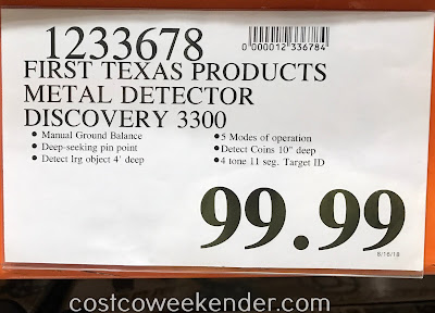 Deal for the Bounty Hunter Discovery 3300 Metal Detector at Costco