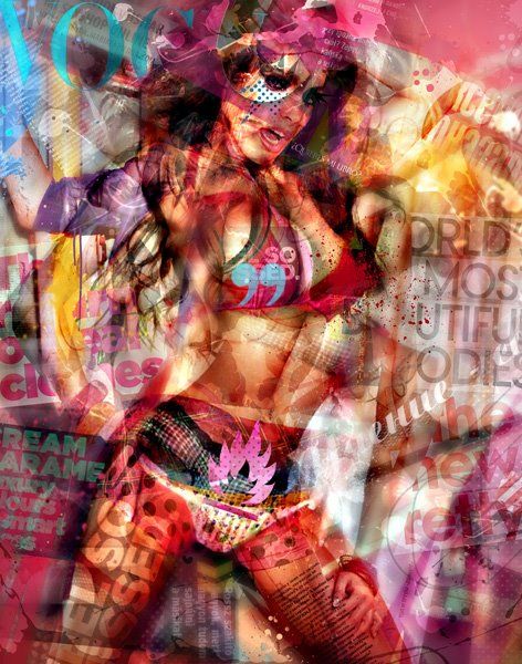 Brano Hlavac (gartier) deviantart illustrations psychedelic colors advertising collage