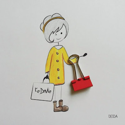 funny and cute photo illustrations by Clara Desda