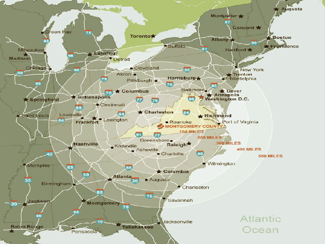 Map Of Eastern United States With Major Cities