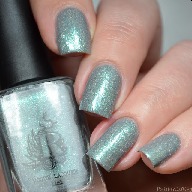 blue gray nail polish