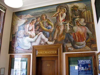 Grey bull, Wyoming Post Office