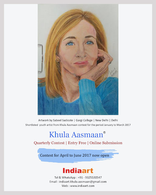 Painting by Sabeel Sadicote shortlisted from Khula Aasmaan contest for the quarter January to March 2017 (www.indiaart.com)